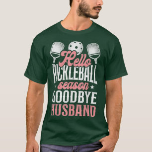 Pickleball Husband Wife Marriage Hallo Pickleball T-shirt