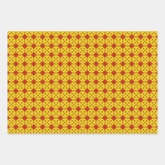 Pickleball inpakpapier - 3 patroonvellen (Voorkant)