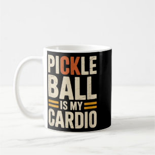 Pickleball is cardio Grappige Speler Humor Sarcast Koffiemok