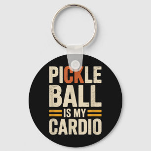 Pickleball is cardio Leuke Speler Humor Sarcastisc Sleutelhanger