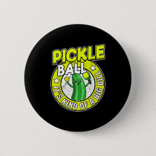 Pickleball is een beetje een grote deal retro grap ronde button 5,7 cm