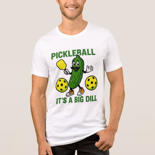 Pickleball is een grote Dill Tri-Blend Shirt (Voorkant)