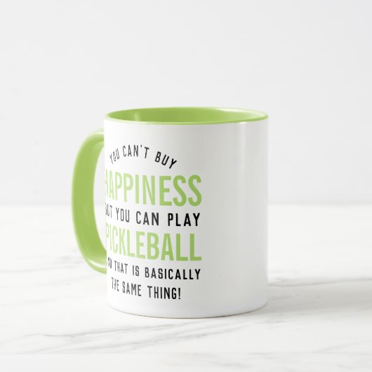 Pickleball is geluk mok (Voorkant links)