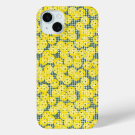 Pickleball is Leven - Geel op Groen iPhone 15 Mini Hoesje