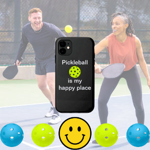 Pickleball is mijn gelukkige plaats grappig iPhone 11 hoesje