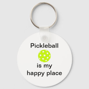 Pickleball is mijn gelukkige plek sleutelhanger