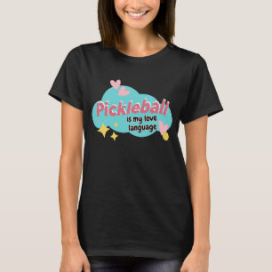 Pickleball is mijn liefdestaal Schattige Picklebal T-shirt