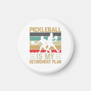 Pickleball Is Mijn Pensioenplan Grappige Picklebal Magneet