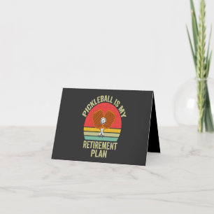 Pickleball is mijn pensioenplan Grappige vader Bedankkaart