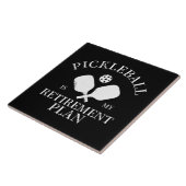 pickleball is mijn pensioenplant tegeltje (Zijkant)