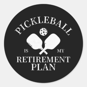Pickleball is mijn plant ronde sticker