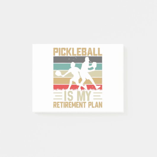 Pickleball is m'n pensioenplan. post-it® notes (Voorkant)