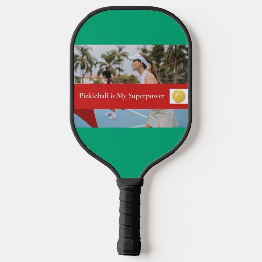 Pickleball Is My Superpower Pickleball Paddle (Achterkant)