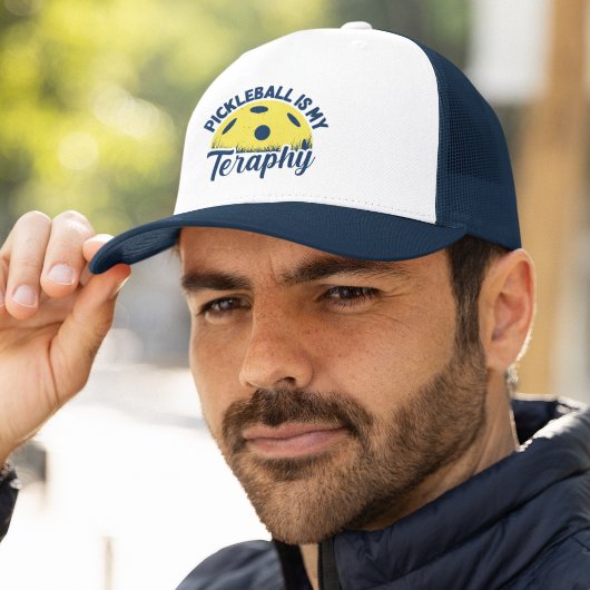 Pickleball is my Therapy funny pickleball Trucker Pet