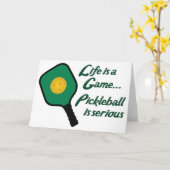 Pickleball is serieus kaart (Gele Bloem)