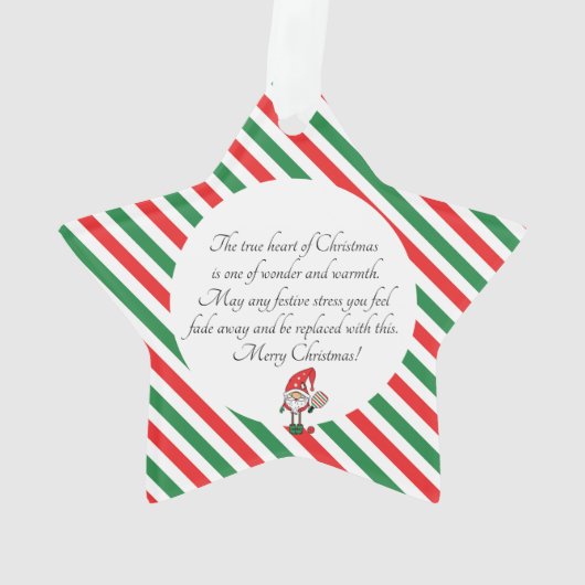 Pickleball Joyeuse étoile de Noël (dos)