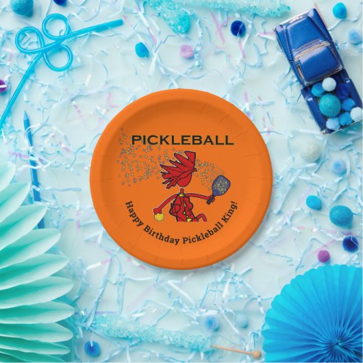 Pickleball Joyeux Anniversaire ! Assiettes en Papi (Fête)