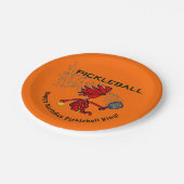 Pickleball Joyeux Anniversaire ! Assiettes en Papi (Angle)
