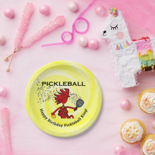 Pickleball Joyeux Anniversaire ! Assiettes en Papi (Fête)