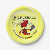 Pickleball Joyeux Anniversaire ! Assiettes en Papi (Devant)