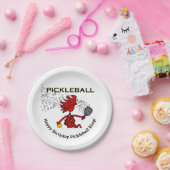 Pickleball Joyeux Anniversaire ! Assiettes en Papi (Fête)