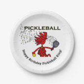 Pickleball Joyeux Anniversaire ! Assiettes en Papi (Devant)