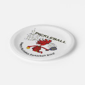 Pickleball Joyeux Anniversaire ! Assiettes en Papi (Angle)