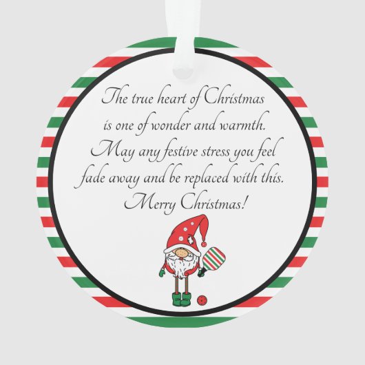 Pickleball Joyeux Noël (dos)