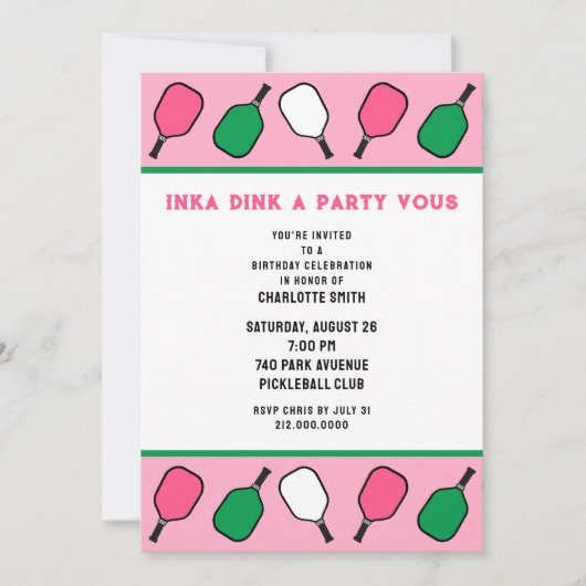 Pickleball Kaart (Voorkant)