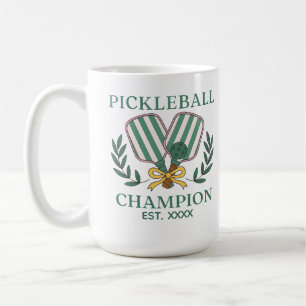 Pickleball Kampioen Aangepast Oprichtingsjaar Koffiemok