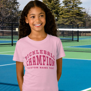 Pickleball Kampioen Aangepaste Naam Pickleballer R T-shirt