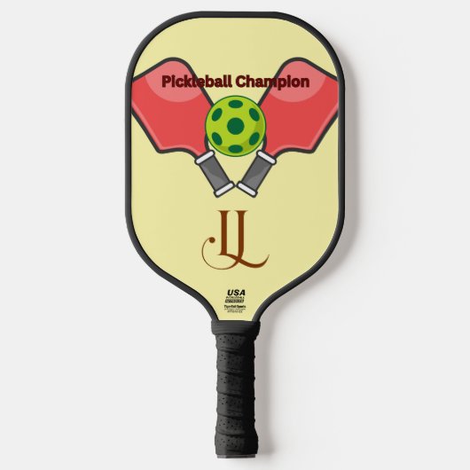 Pickleball Kampioen Paddle (Voorkant)