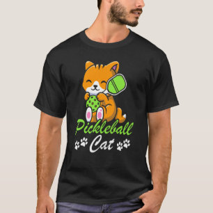Pickleball Kat Paddle Sportspel Speler Atleet K T-shirt