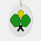 Pickleball Keramisch Ornament (Rechts)