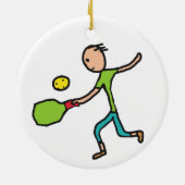 Pickleball Keramisch Ornament (Achterkant)