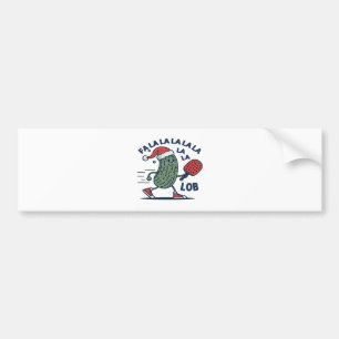 Pickleball kerst bumpersticker