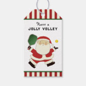 Pickleball kerst cadeaulabel (Voorkant)