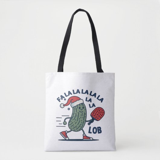 Pickleball kerst draagtas (Voorkant)