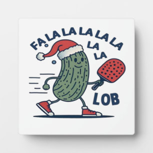 Pickleball kerst fotoplaat