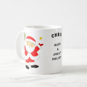 Pickleball kerst koffiemok (Voorkant links)