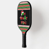 Pickleball Kerst Oh Wat leuk Rood Groen Wit Paddle (Links)