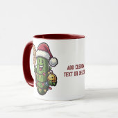 Pickleball Kerst Pickle Santa Sports Lover Mok (Voorkant links)