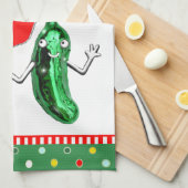 Pickleball kerst theedoek (Quarter Fold)