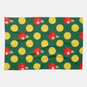 Pickleball kerst theedoek (Horizontaal)