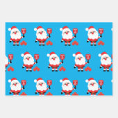 Pickleball 🎅 🎁 kerstakelen inpakpapier vel (Voorkant 3)