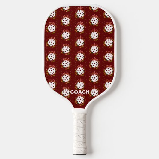 Pickleball kerstbal Bauble  Pattern Paddle (Voorkant)