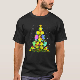 Pickleball-kerstboom Santa Pickleball X-Mas L T-shirt