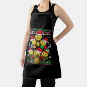 Pickleball-kerstboom Ugly Sweater Santa Paddl Schort (Insitu)