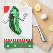 Pickleball Kerstcadeaus Theedoek (Quarter Fold)