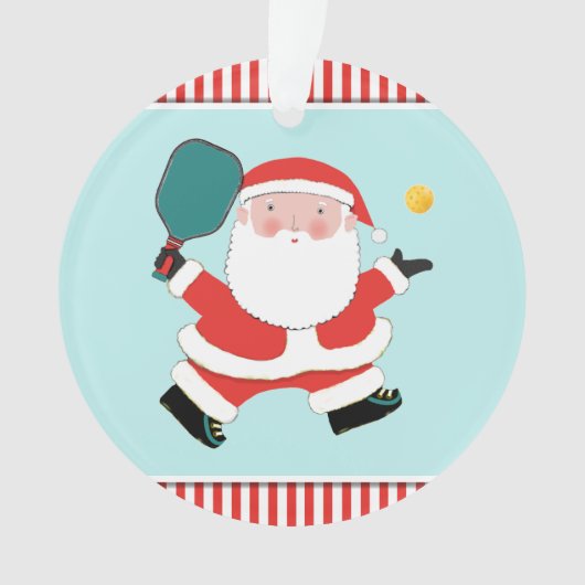 Pickleball-kerstcollectibel Ornament (voorkant)